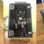 Enviro Bike kit - metalic box with clear lid showing electronic hardware inside